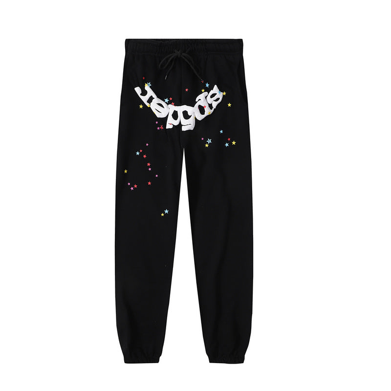 Sp5der Hoodie & Jogger Set – Black/Red Web Streetwear Tracksuit